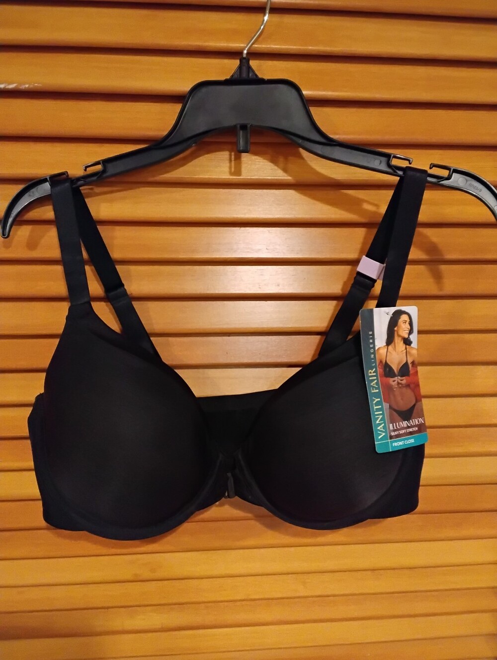NWT 38D Black Front Closure Convertible Underwire Bra